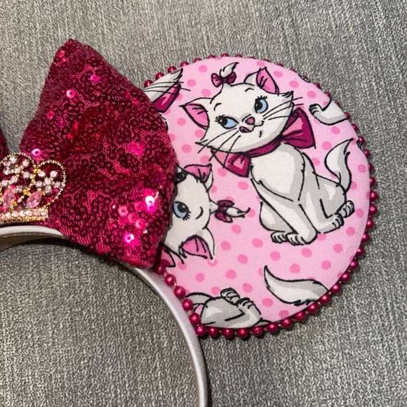 Disney Mickey / Minnie Mouse Marie Aristocats Light up ears - Picture 3 of 5